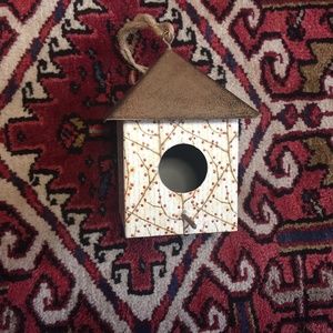 Hanging Tin Birdhouse Decor Tim Coffey